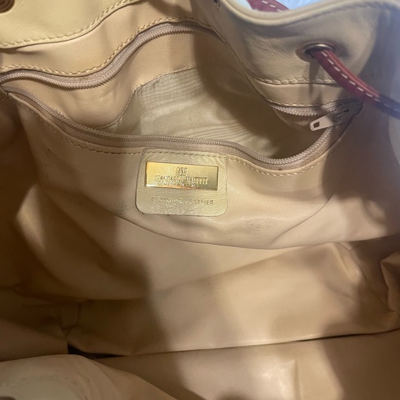 Giancarlo Macucci GM Bag Made in Italy Ivory & Brown Bag - Picture 4 of 16